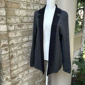 Talbots Knit Wool Blend Sweater Blazer Jacket - Petite Large